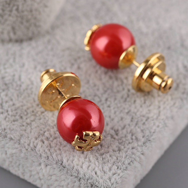 

Real 18K Gold Real Silver Plated Crystal Pearl Stud Dorp Charm Drop Earrings Popular Brand Letter earrings