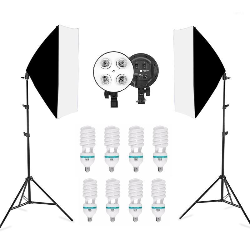

Photo Studio 8 LED 150w Softbox Kit Photographic Lighting Kit Camera Photo Accessories 2 Light Stand 2 Softbox for Camera1
