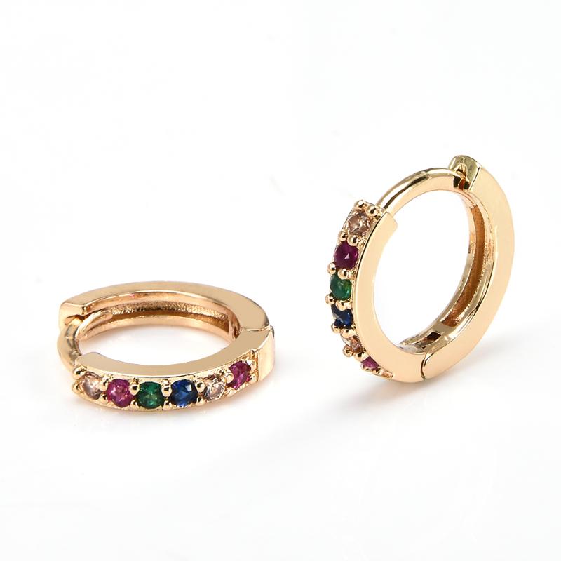 

Charm Chic Women Gold Filled Cartilage Ear Punk Studs Hollow Earrings Jewelry Aretes De Mujer Kolczyki Accessories Brincos