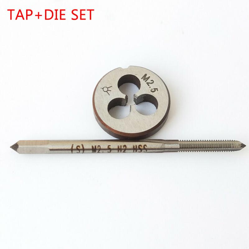 

1x Tap M2.5 + 1x Die Tap+Die M2.5 Right Hand Tool Metalworking 2pcs/Set