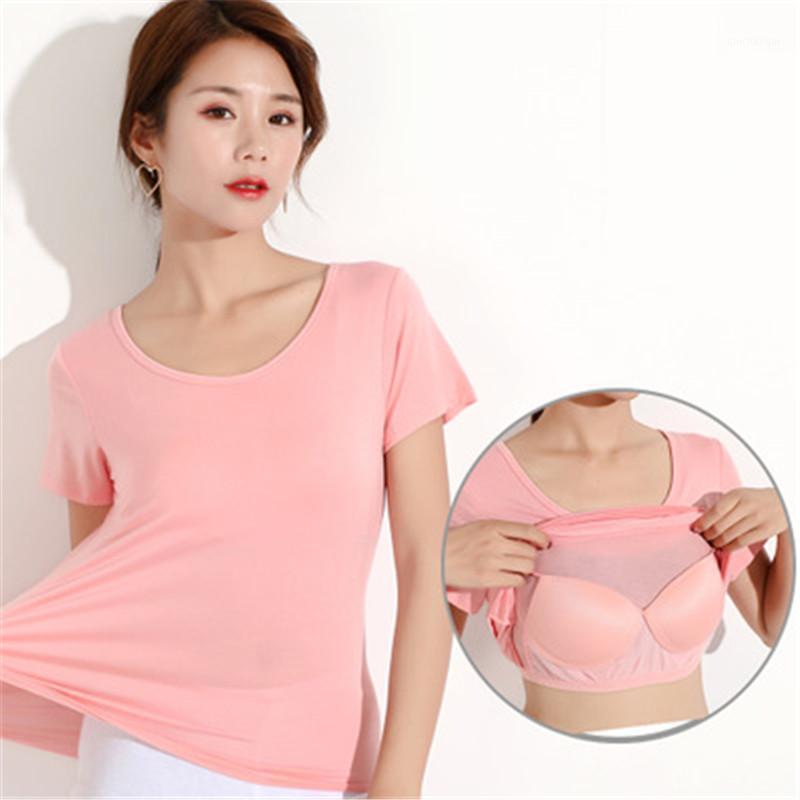 

Yoga Shirt Women Sportswear Pad Large Size -XXL Top Female Running Active Wear Solid Sports Shirt Quick Dry Breathable Brand1, White