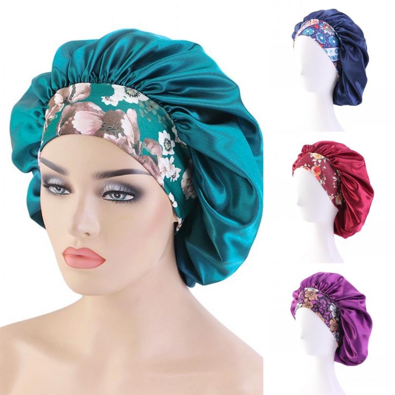 

Beanie/Skull Caps Women Satin Headscarf Sleeping Bonnet Hair Wrap Cap Hat Headband Headwear, Black