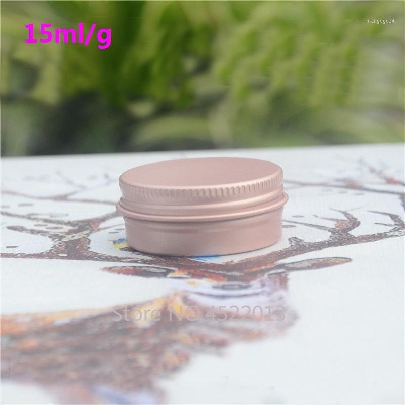 

15ml/g Empty High Quality Rose Gold Aluminum Cream Jar, Portable Makeup Accessories/Containers, Metal Tin Facial Cream Pot1