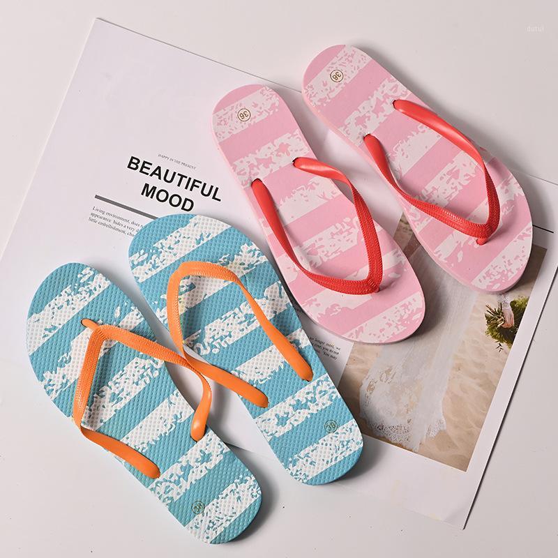 

Candy-Colored Flip-flops Casual Slippers Women's Non-Slip Beach Shoes Wear-Resistant Womens Slippers Shoes Women Flip Flops1, As pic