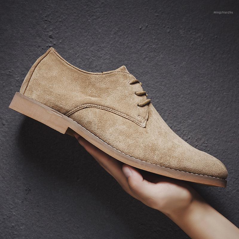 

Retro Oxford Shoes Men High Quality Suede Leather Casual Flats Men Full Grain Leather Shoes Luxury Male Khaki Brown Black1, Black