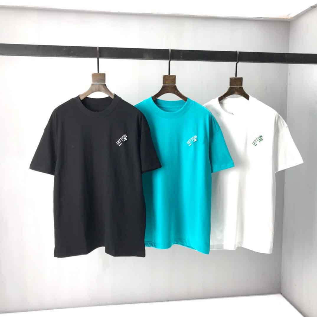 

2021ss spring and summer new high grade cotton printing short sleeve round neck panel T-Shirt Size: m-l--xxl-xxxl Color: black white xhh5hggg
