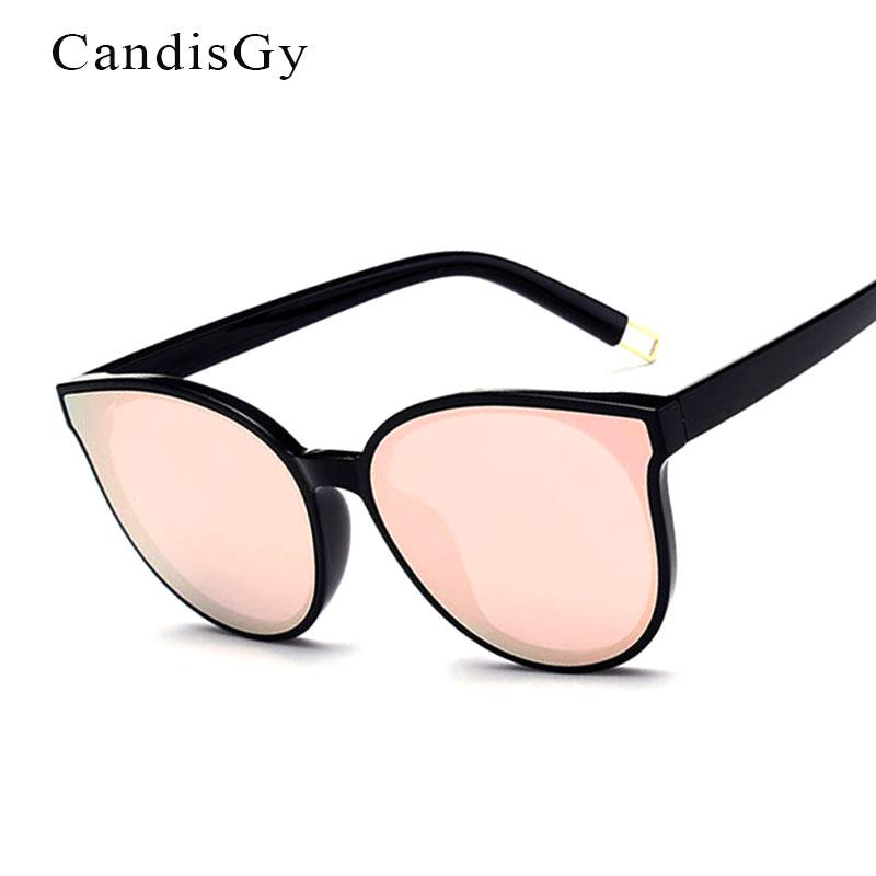 

2020 Fashion Cat Eye Women Sunglasses Female Brand Designer Transparent Cateye Mirror Eyewear Lady Sun Glasses