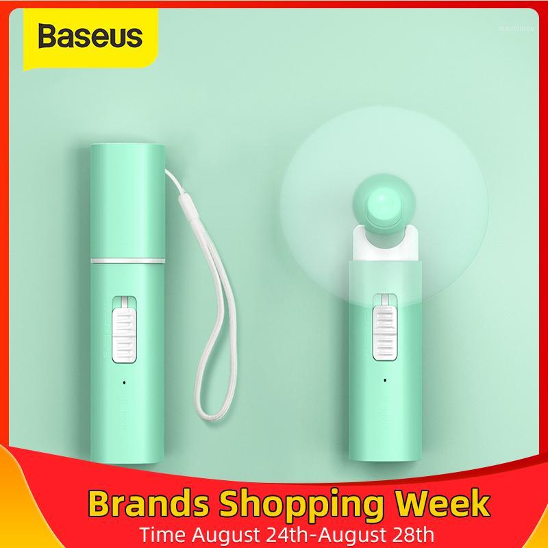 

Baseus Mini Fold Fans Portable Hold Small Fans USB Rechargable Power bank 2in1 Low Noise Desktop Electric Fan Outdoor1