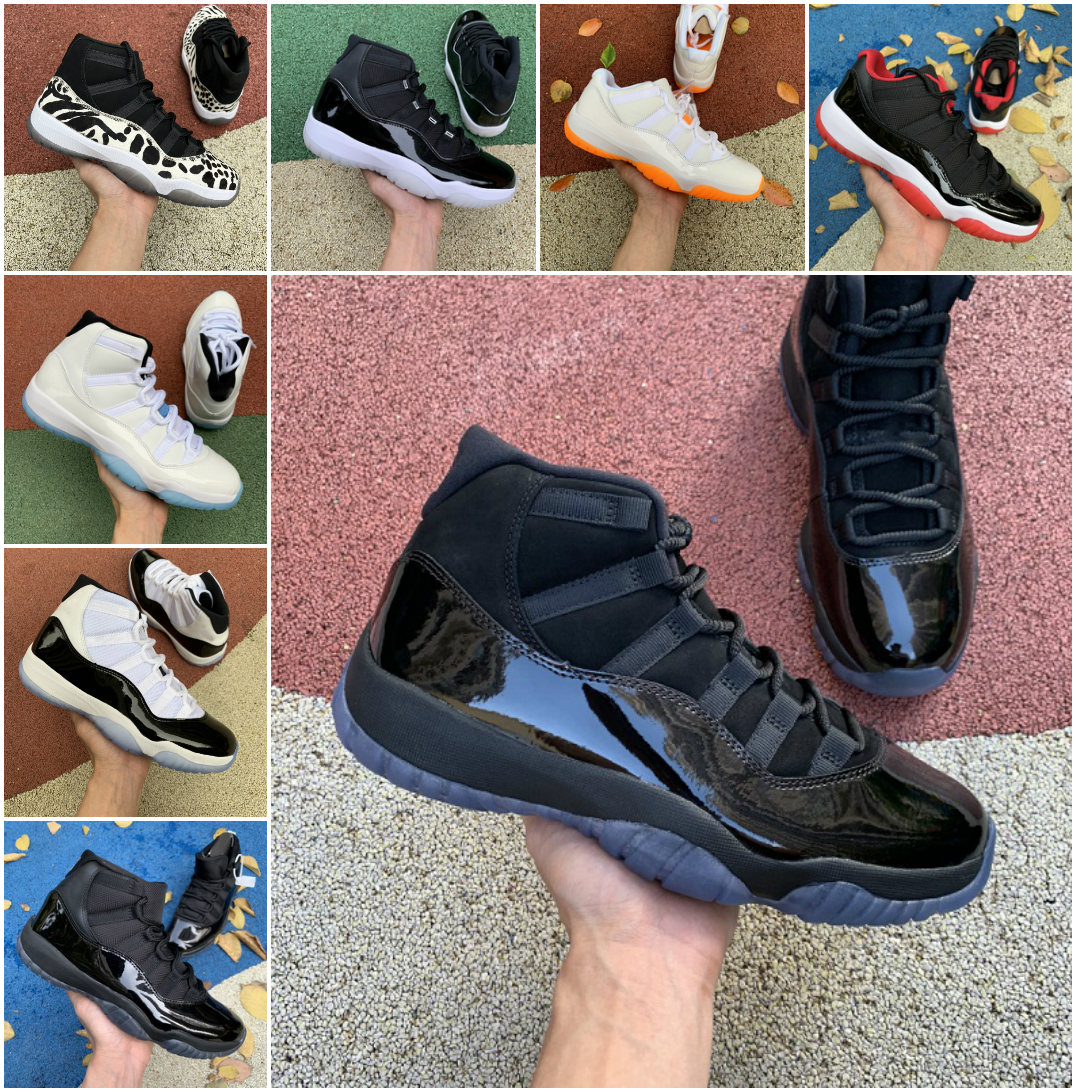 

Jumpman Cap and Gown High 11 11s Basketball ShOes Jubilee 25th Anniversary Legend Gamma Blue Midnight Navy Space Jam Easter Concord 45 Pantone Bred Playoffs Sneakers, Bubble package bag