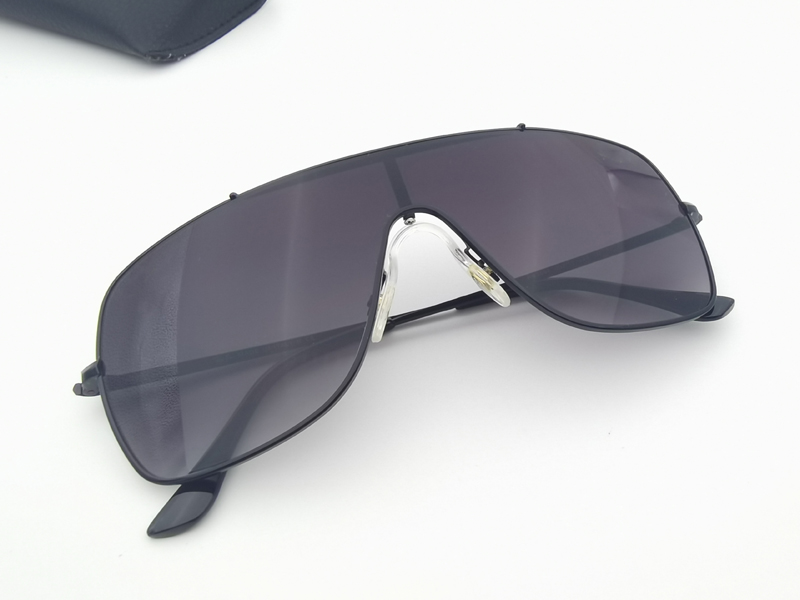 

High quality sunglasses men women brand oversized goggles uv400 Gafas sol lunettes de soleil Includes black or brown leather case packaging, White;black