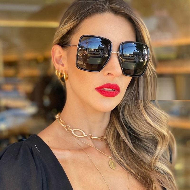 

Sunglasses Women Luxury Square Oversized Original Brand Design Sun Glasses Female Men Style Fashion Black Shades Eyewear UV400