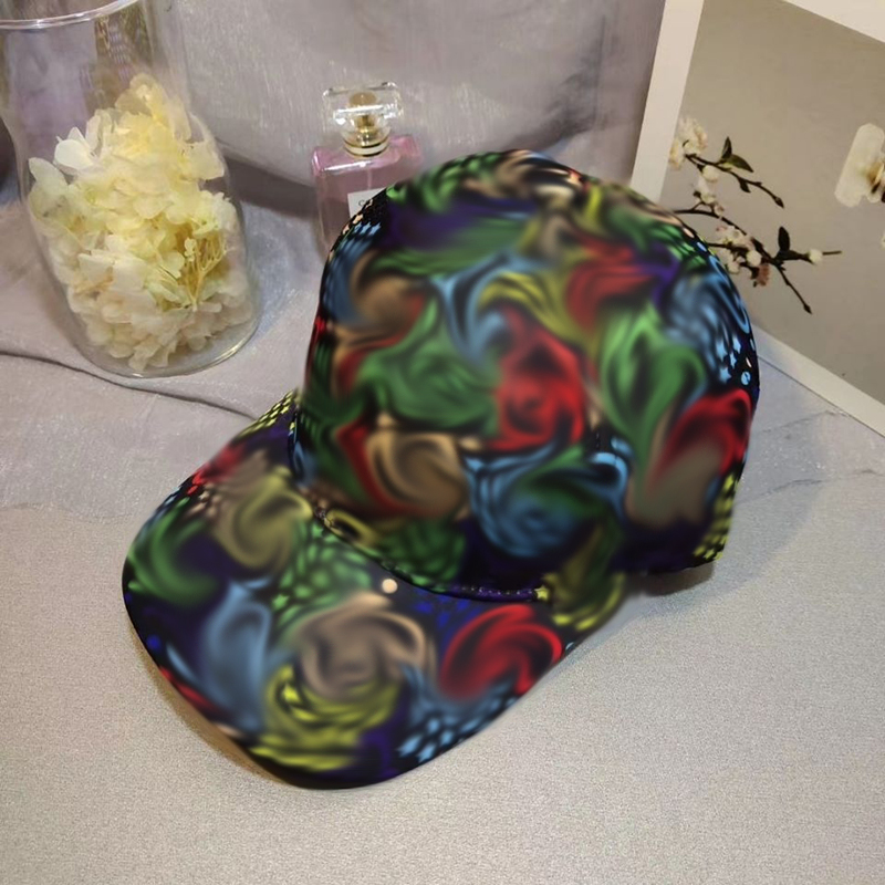 

Designer Hats Spring Summer Baseball Cap Classic Letter Logo Color Printed Hat Outdoor Sunscreen L-PG9, Blue;gray