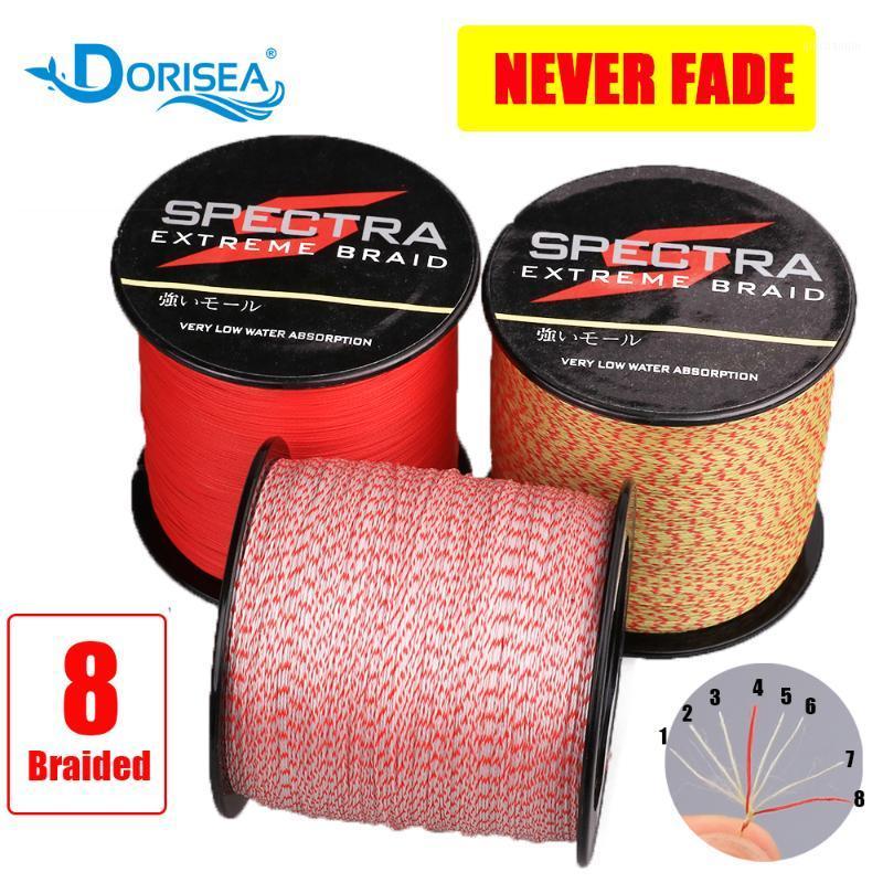 

DORISEA "NEVER FADE" Spotted Color 8 Strands 100M 300M 500M 1000M 2000M PE Multifilame Braided Fishing Line 6-300LB Fishing Wire1
