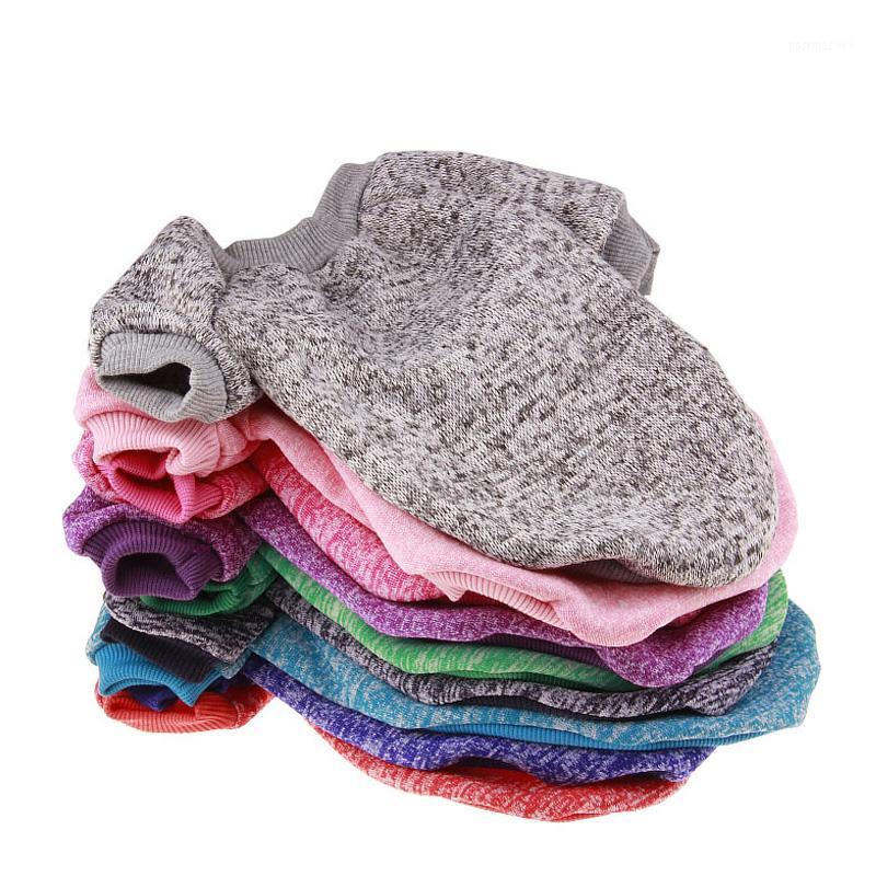 

9 Colors Winter Spring Small Dog Sweaters Soft Cotton Warm Puppy Clothes Chihuahua Christmas Pets Dogs Outdoor Sport Clothing1, Red