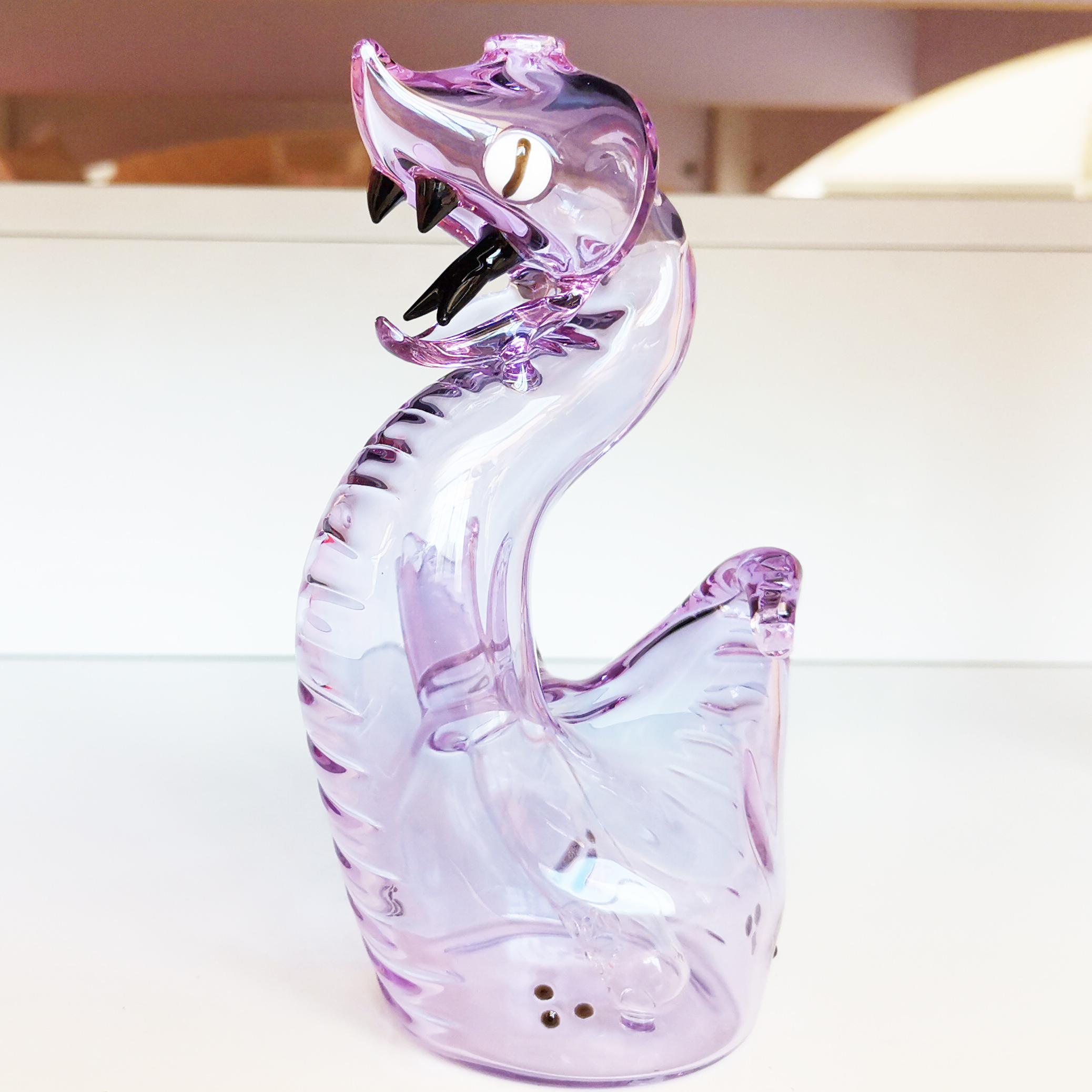 

Snake Rig With 14.4mm Female Joint Purple Pink Color Glass Water Bongs Glass Pipes Bubblers Handmade Bongs
