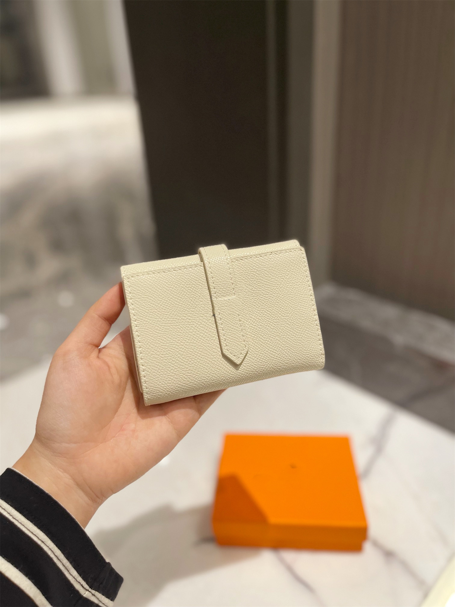 

Luxury Designers high quality Women's wallet short style purse P1113-13, Blue