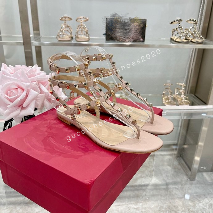 

2022 Luxury Designer Stud Sandals Genuine Leather Slingback Pumps Ladies Sexy High Heels Fashion Rivets Sandal Shoe Party High Heel, 02