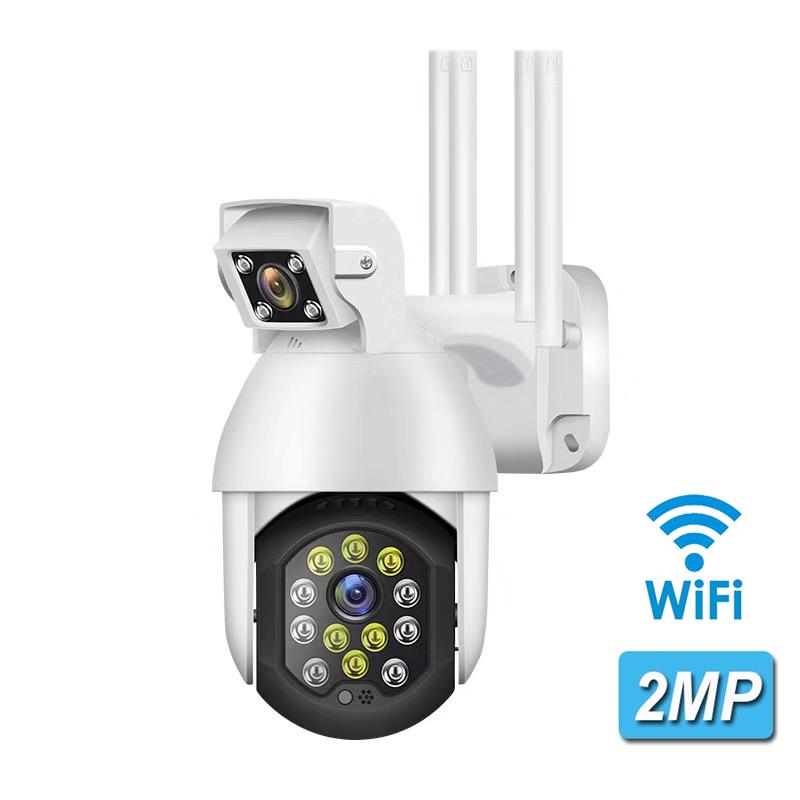

Dual Lens 1080P PTZ IP Camera Wifi Outdoor Speed Dome Wireless Wifi Security Camera Pan Tilt 4X Digital Zoom CCTV Surveillance