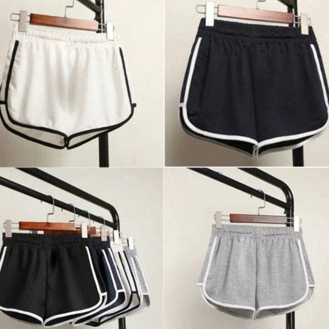 

Women Summer Shorts Split Elastic Waist Short Loose European Style Beach Sexy Home Short Women's Fitness Shorts 5XL plus SIZE, White;black