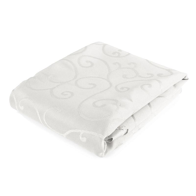 

40 inch Round Table Cover Tablecloth Wedding Banquet Party Polyester White