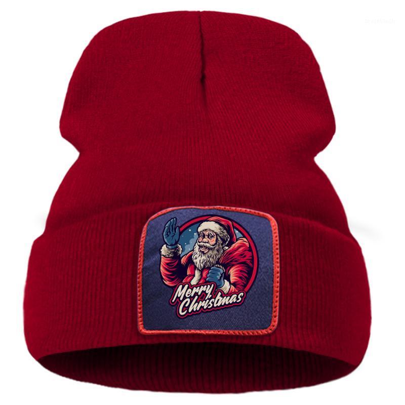 

Fashion Funny White Beard Santa Claus Christmas Men Winter Knit Hat Casaual Warm Women Autumn Hats Harajuku Cotoon Cap For Girls1