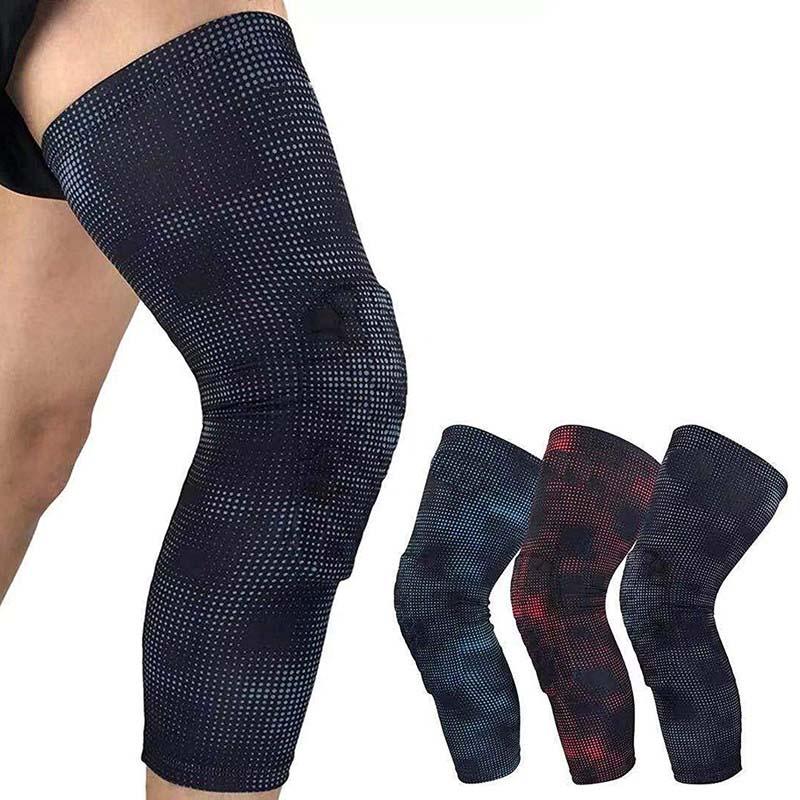 

A pair of Honeycomb sponge anti-collision shin leg outdoor basketball football mountaineering knee pads, Red