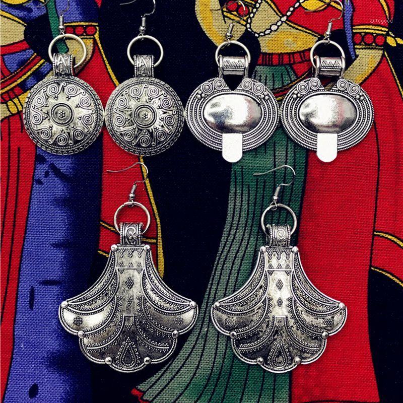 

Morocco women's moroccan jewelry Thailand Tibetan silver hippie earrings for women Gypsy Afghan elegant unique cute gift1