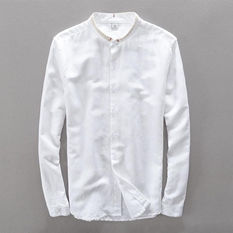 

Linen Shirts Men Comfortable Breathable Natural Linen Casual Shirt 2020 NEW Long Sleeve Dress Shirt Solid, Khaki