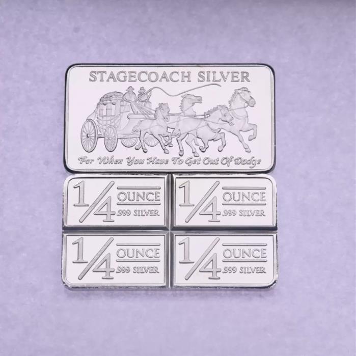 

Gifts 1 oz American Stagecoach Silver Bar High Quality 999 silvering Gold Bullion Silvercoin Non Magnetism Holiday Gift Collection Crafts Null.cx