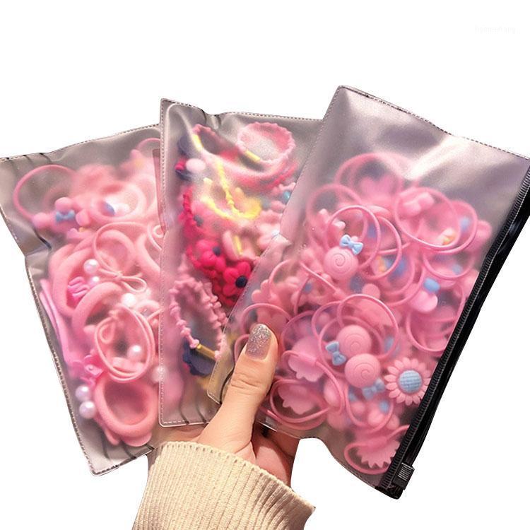 

40/50PCS children Girls Elastic Rope Ring Hair band setsKids Candy Color Hair Band Ponytail Headwear Hairbands sets1