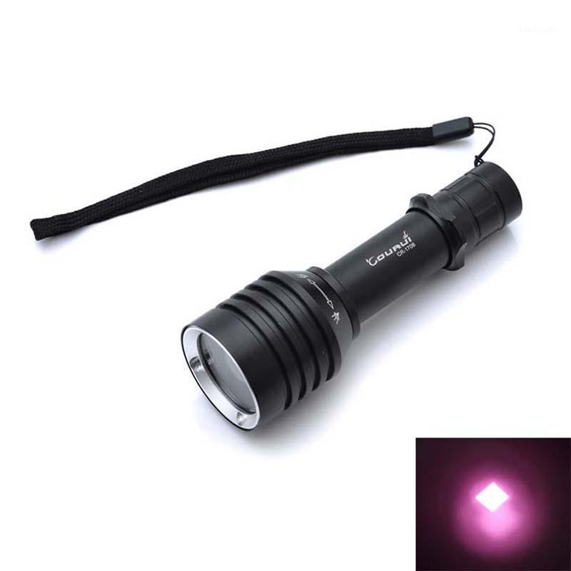 

COURUI CR-1706 5W 850nm 940nm Infrared Zooming LED for Fill Light for Night Vision Camera (1x18650)1