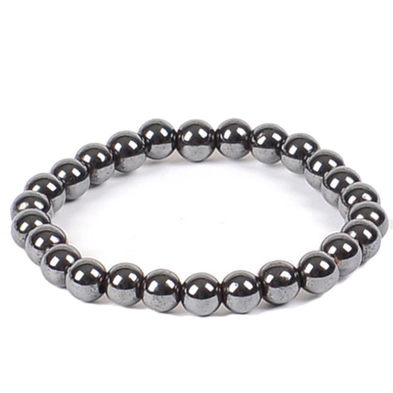 

Black Hematite Round Loose Spacer Beads Jewelry Charm Bracelet Necklace 8mm Health magnetic therapy