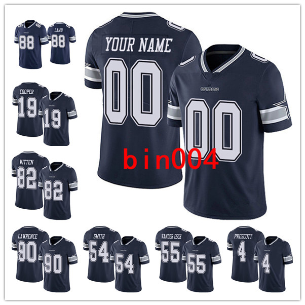 

Dallas Cowboys MEN WOMEN YOUTH 21 Ezekiel Elliott 4 Dak Prescott Limited Home Jersey Football Vapor Untouchable, Black;red