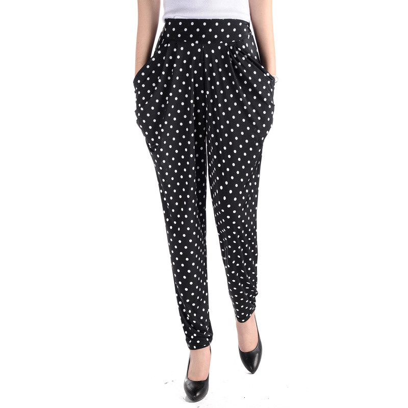 

Middle-aged Elderly Women's New Elastic Waistline Silkwork Hare Slacks Casual Female Elasticity Big Size Mother-long Pants Dapi, Suit 1