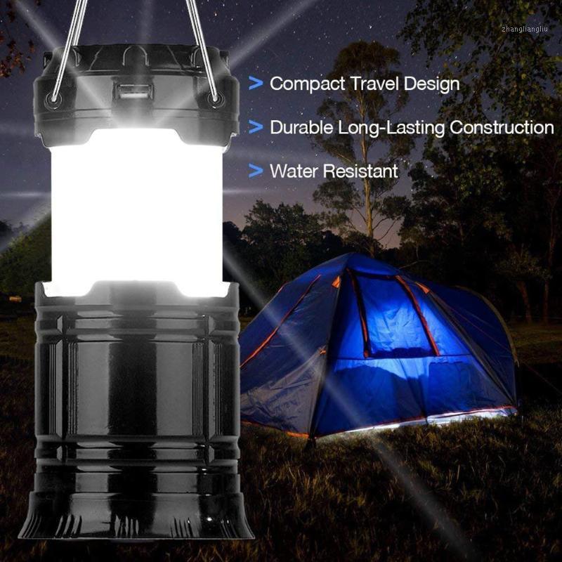 

Solar Camping Tent Light Flame Lamp Lantern Retractable Emergency lighting Portable Camping Light Lantern Outdoor Too1