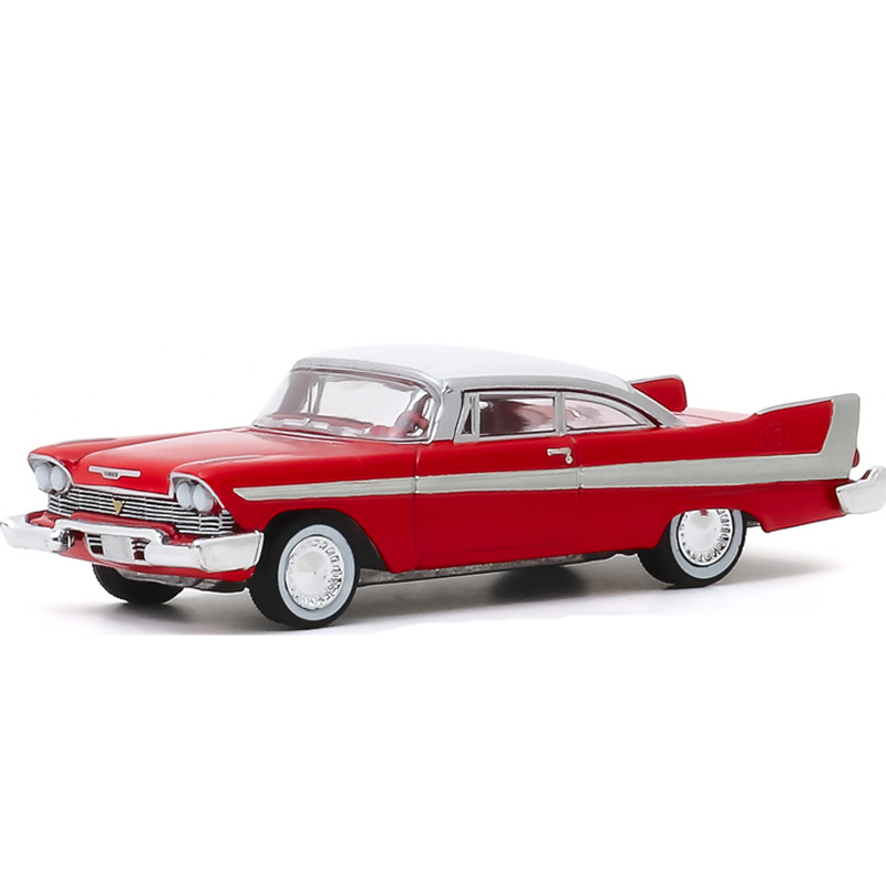 

Plymouth Greenlight 1958 Vintage HOMMAT Fury Christine 1:64 Car Model Alloy Metal Diecast Toy Vehicle Kid Gift Toys For Boys