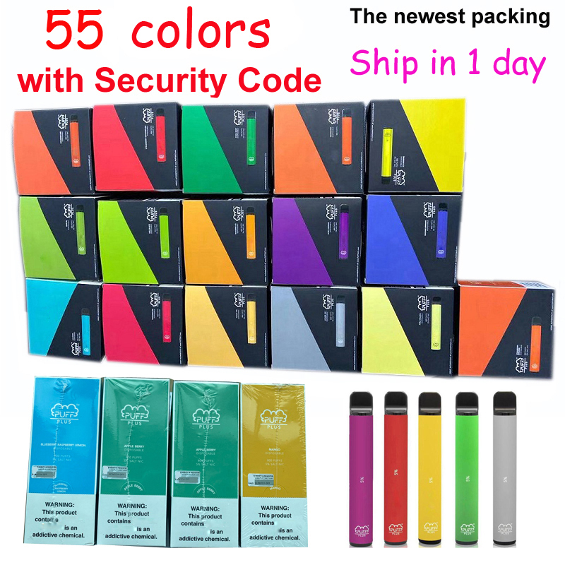 

Newest PUFF BAR PLUS 800+Puffs Disposable Vape Device Pen Cartridge 550mAh Battery 3.2mL Pre-Filled Big Stick Style Portable Package