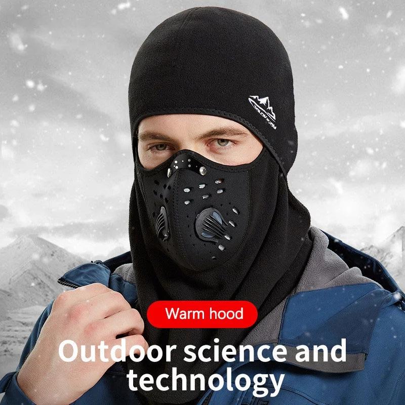 

Warm Winter Men Cap Windproof Cold Proof Headband Outdoor Sports Anti Splash Breather Cycling Women Anti-Smog Face Masks