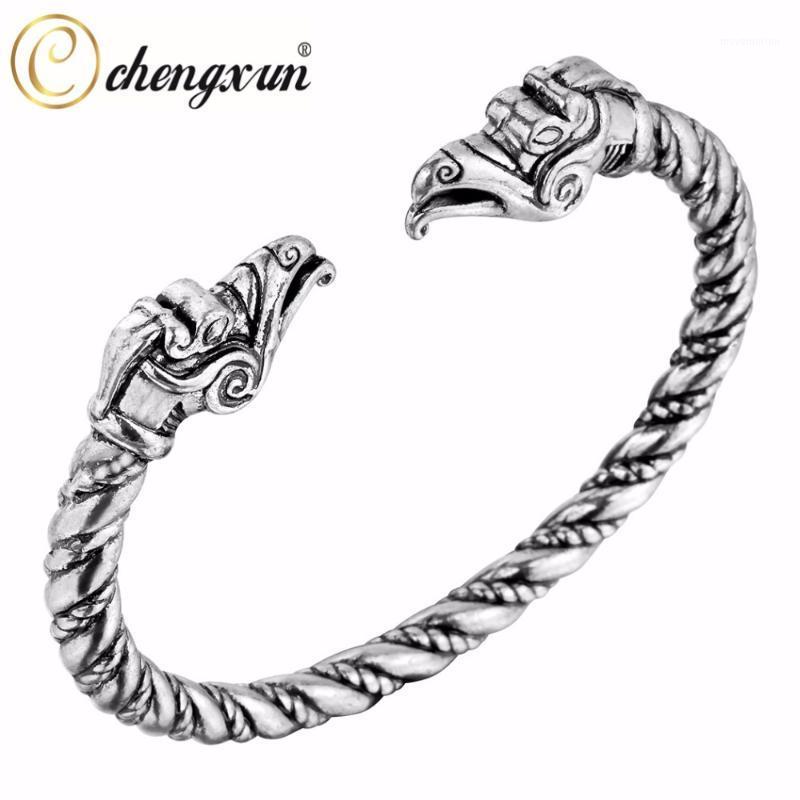 

CHENGXUN Dragon Bangle Wire Cable Chain Men's Punk Wristband for Women Male Jewelry1