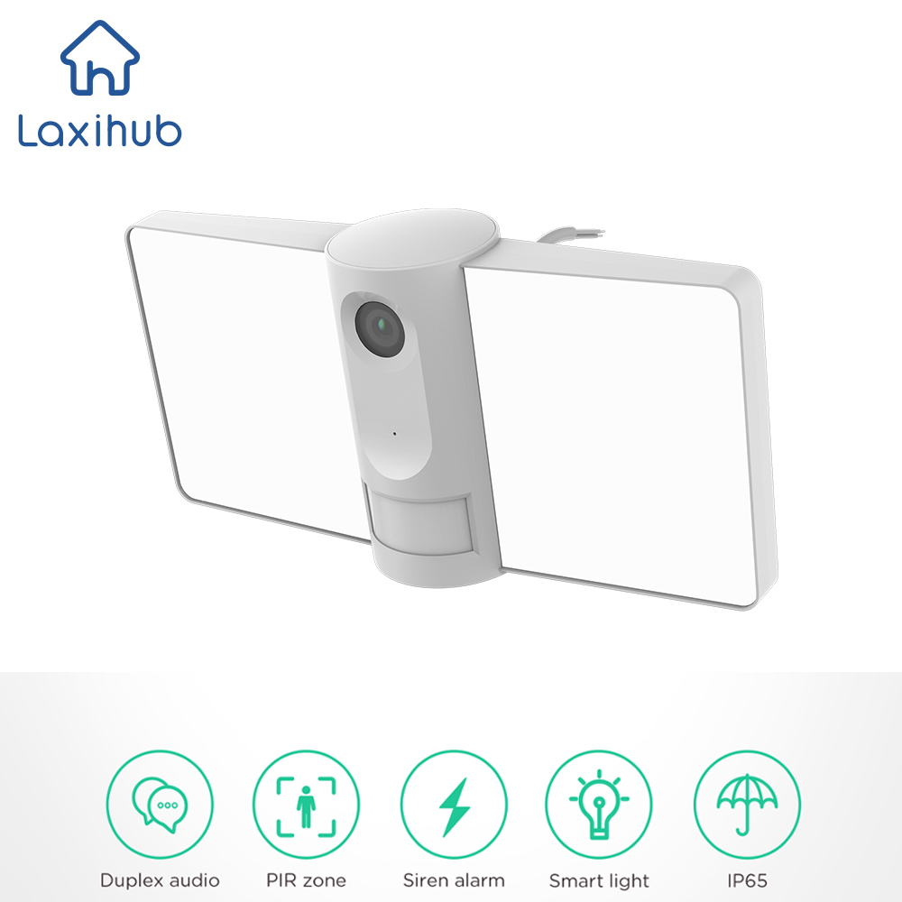 

1080P Wireless IP Camera 2MP Wall Lamp Security Camera Outdoor Two Way Audio Floodlight Color Night Vision Wifi Webcam for Aleax