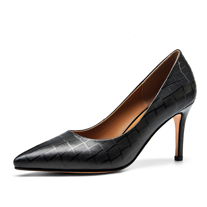 

2021 New Female Genuine High-heeled Shallow Toe Party Sliver Shoes 70NN, Silver.