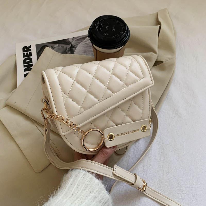 

New Fashion High Quality Leather Single Shoulder Bag Versatile for Women Simple Design Ladies Messenger Bag, Black