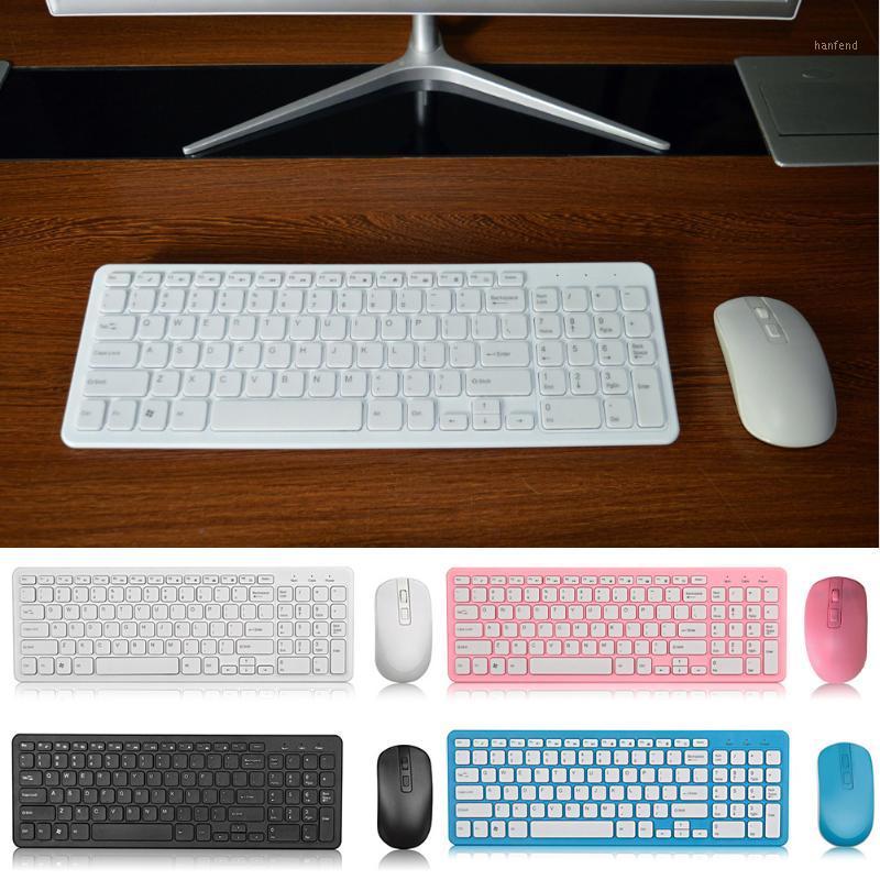 

Computer Combo For Desktop Ergonomic Ultra Thin Full Size Keyboard Mouse Set Silent 2.4GHz Wireless With Number Pad PC Laptop1