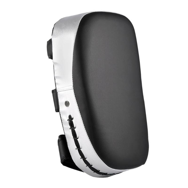 

2020 New PU Leather Arc Martial Art Taekwondo Boxing Kicking Punching Pad Curve Training Foot Target Pad Focus Boxing