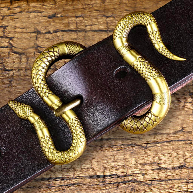 

Mens and Woman snake Belt Belts with Letter Casual Smooth&Needle Buckle Belt cobra buckle Width Highly Quality Cowhide http://cobra belt, Black;brown