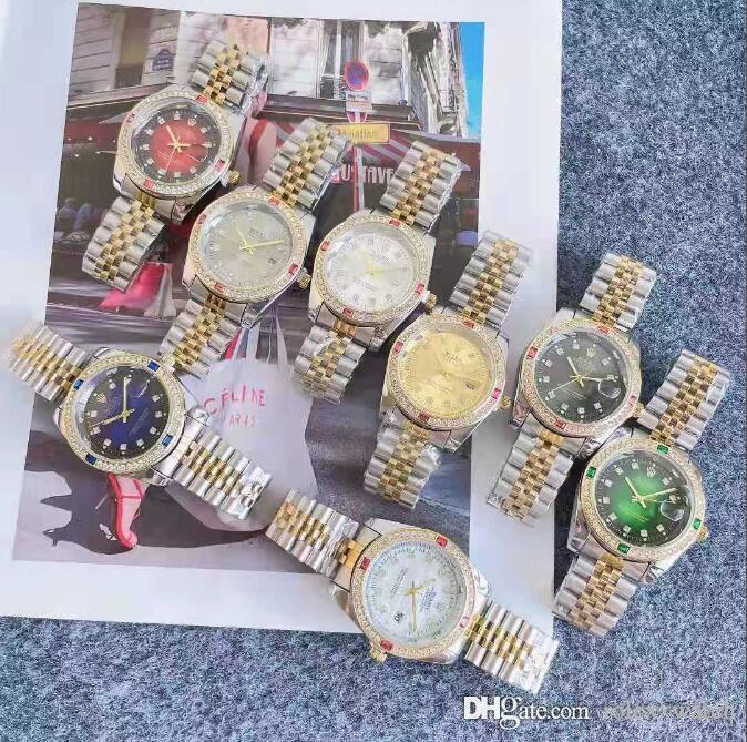 

rolexwatch relogio masculino mens women watches Luxury dress designer fashion Black Calendar gold Bracelet Folding Clasp Master Male quartz