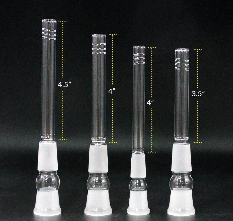 

Glass downstem diffuser Hookahs 14mm to 14mm,18mm Male Female Down Stem Drop Adapters for water bongs Dab Rigs