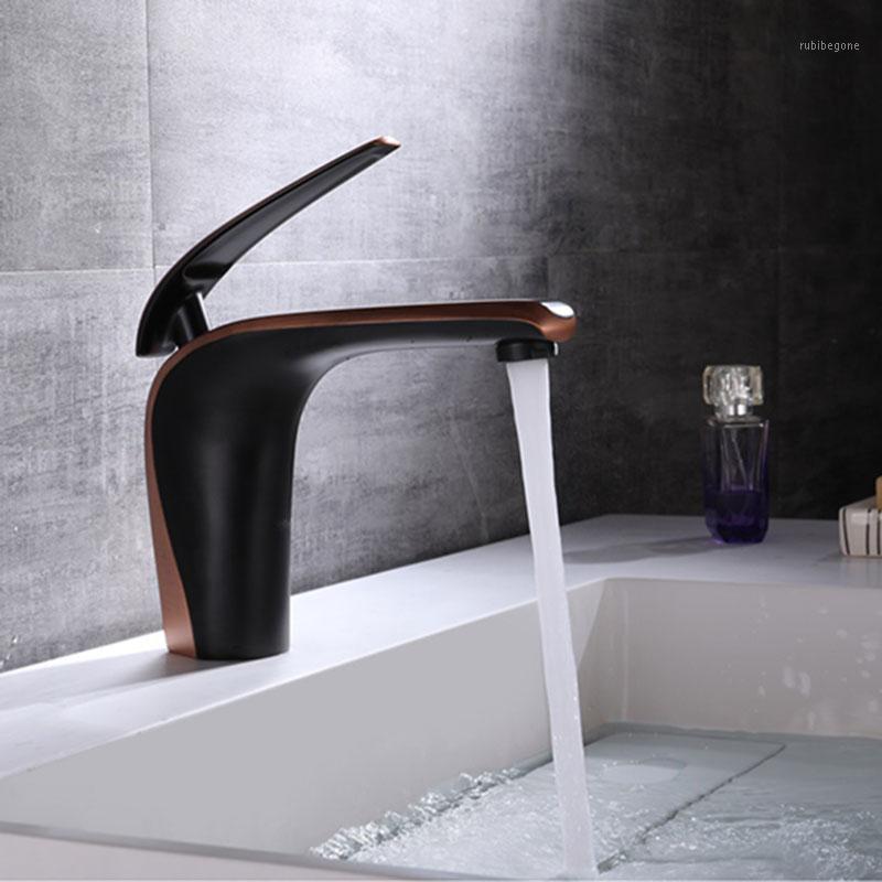 

Brass Bathroom Basin Faucet Chrome/Black/ORB Single Hole Single Handle Sink Faucet Deck mounted Hot Cold Mixer Basin Taps1