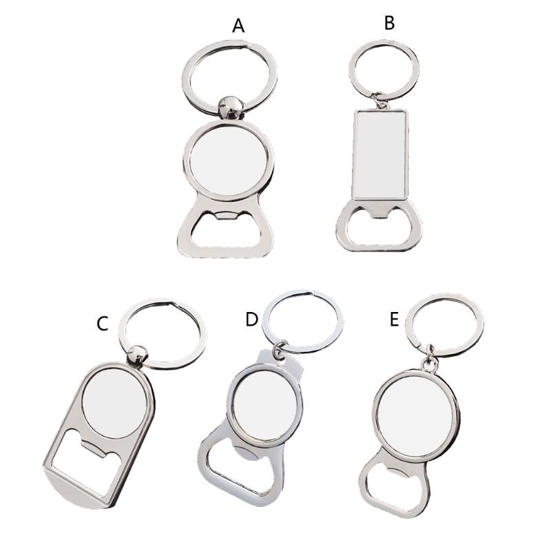 

Keychains L5YD 5 Pcs Metal Hardboard Blank Rectangle