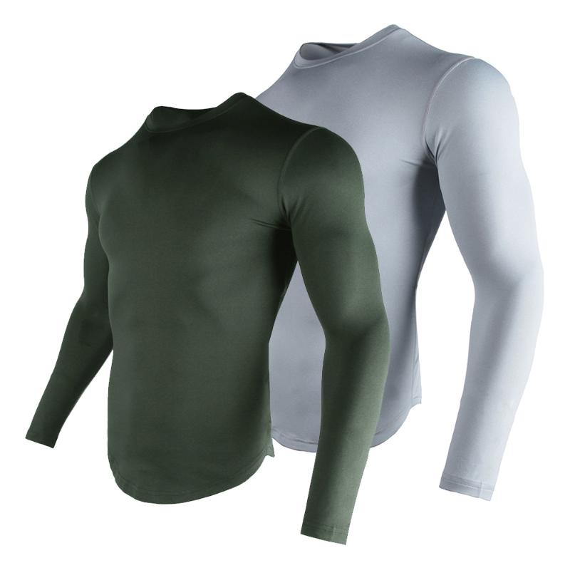 

Quick Drying Rashguard for Men Workout Running Fitness Compression Shirt Breathable Tops Gym T-Shirts Clothing Sports Shirts, Dark gray